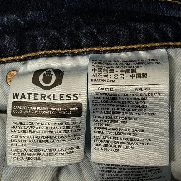 Vtg Levis 511 Premium Straight‎ Big E Jeans Men's 36 Blue Mid Wash Straight Fit
